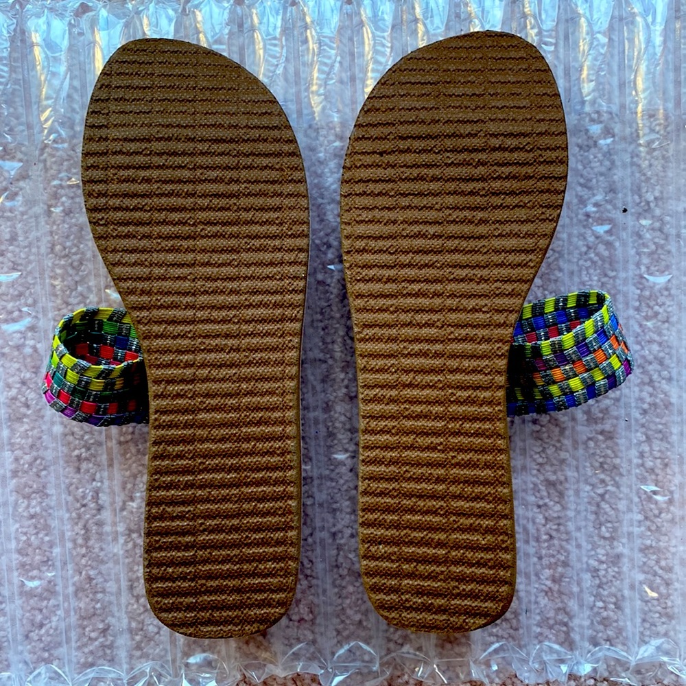 NWOT. Corkys multi colored sandals. - Picture 3 of 5